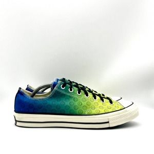 Converse Shoes Men Size 12 Women 14 Chuck 1970s Happy Camper 'Blue Green 167642C